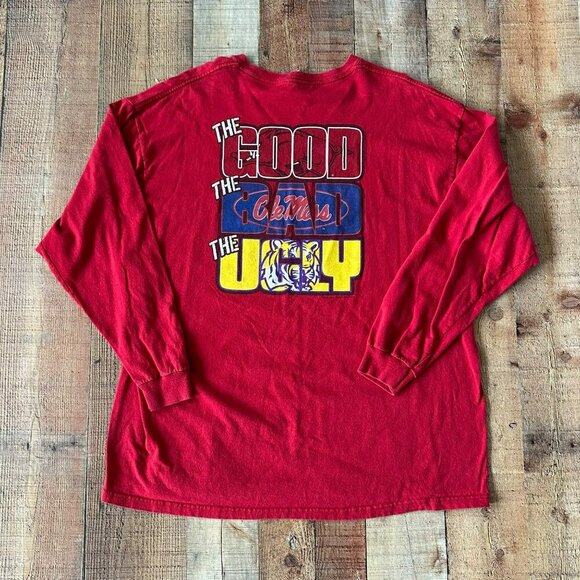 Delta Pro Weight Vintage Womens Size 2XL Arkansas Razorback Long Sleeve Shirt - Picture 6 of 8